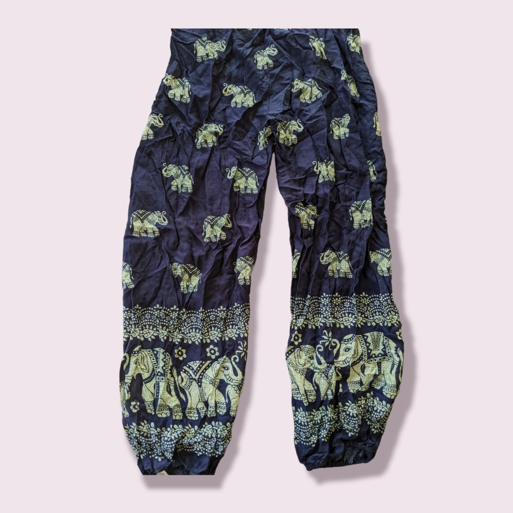 S/M Thai drawstring elephant pants